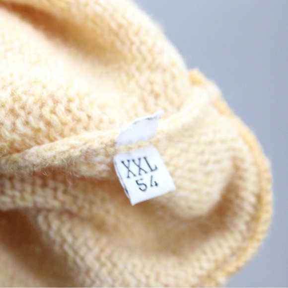 Valentino Studio VTG Men's Yellow Wool Pullover Knit Sweater 00719001 Size XXL - Picture 7 of 7